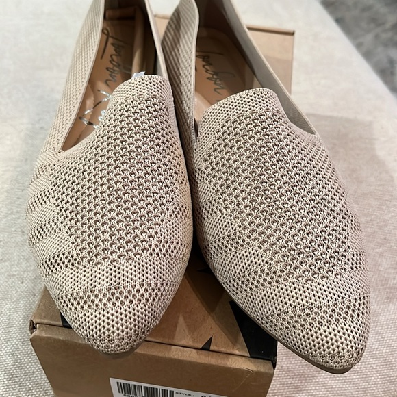 London Rag Akili Knit Beige Textile Solid Flats/NIB/9 - Picture 7 of 11